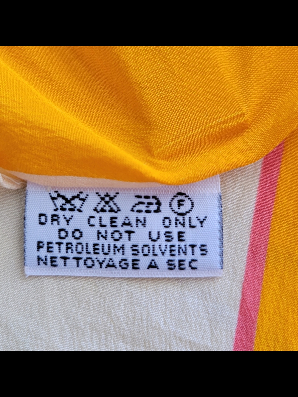 Vintage Mantero Italian Silk Scarf 80s Wildflower Botanical Marigold Carre 33" - Picture 6 of 8